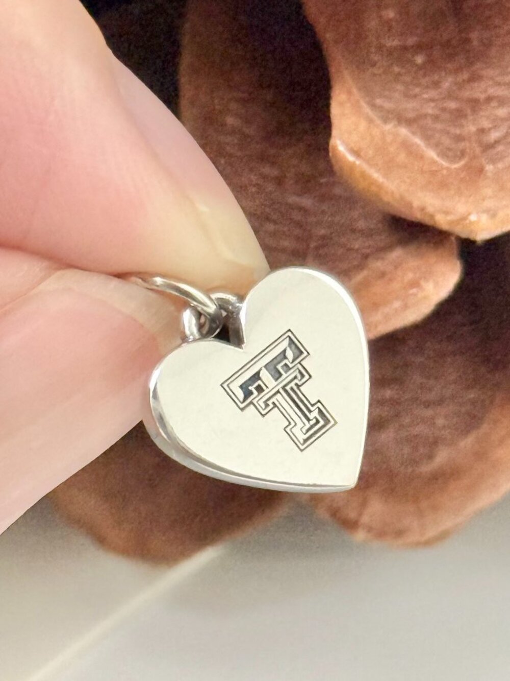 Texas Tech University Small Heart Charm
